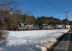 CSXT 6152 Leads L054-18 at Rt. 106 in Leeds